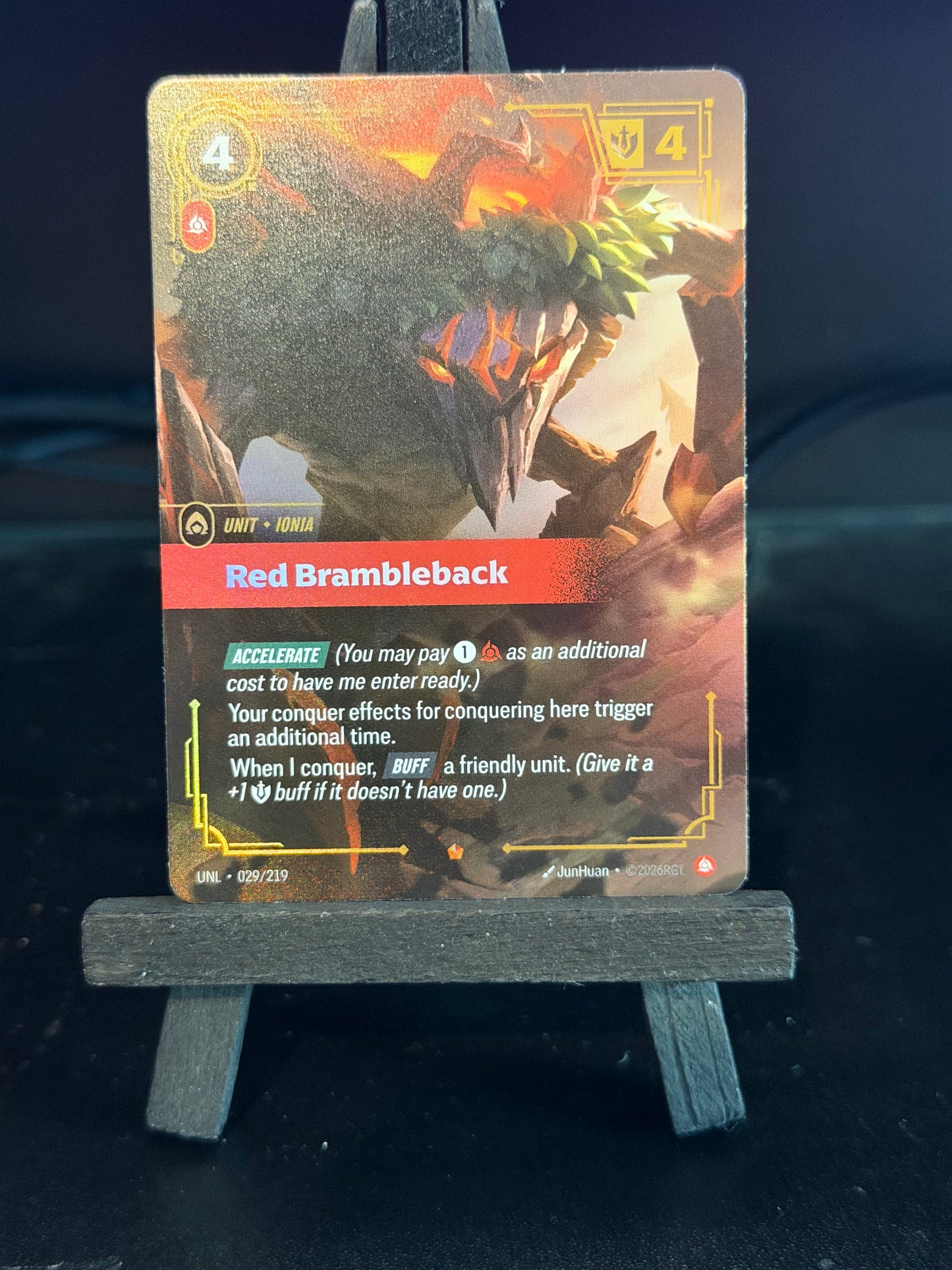 Red Brambleback 029/219 Epic Riftbound Unleased Card