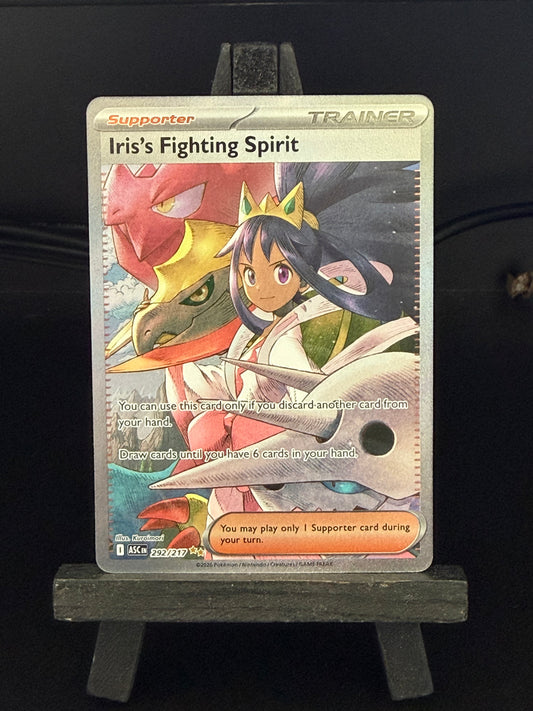 Iris's Fighting Spirit 292/217 SIR Ascended Heroes Pokémon Card - English