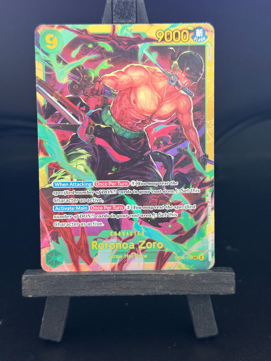 Roronoa Zora OP06-118 SEC Wings of the Captain One Piece Card - English