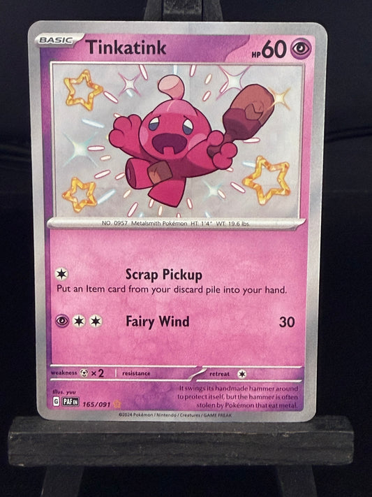 Tinkatink 165/091 Baby Shiny Paldean Fates Pokémon Card - English