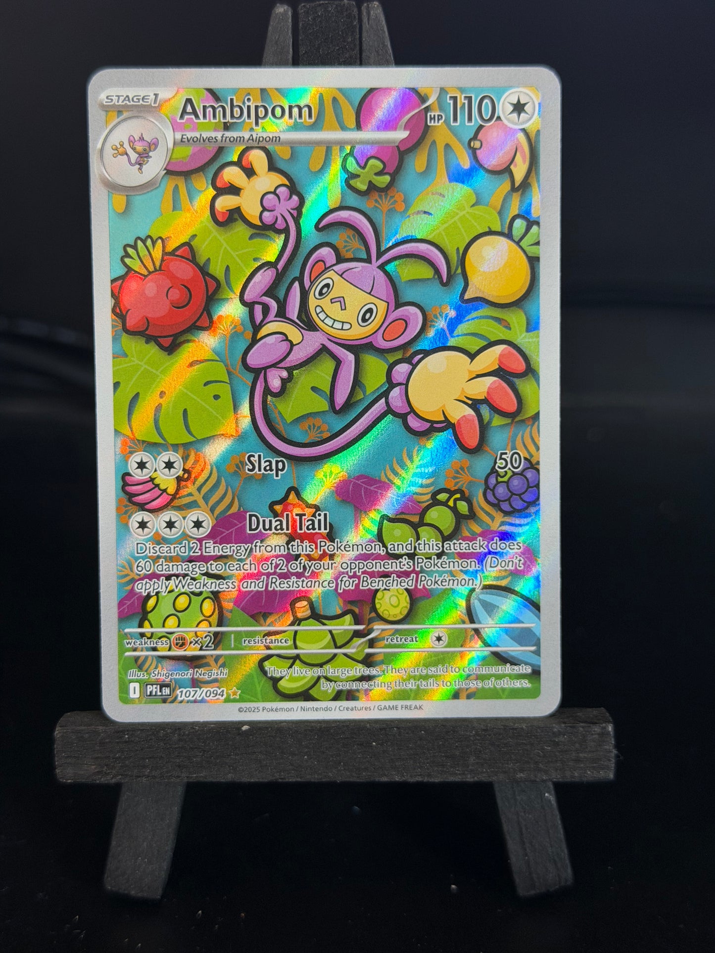 Ambipom 107/094 IR Phantasmal Flames Pokémon Card - English