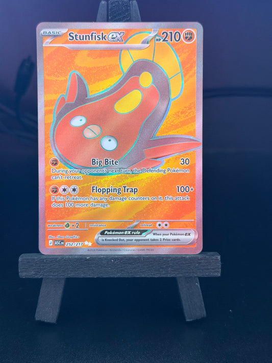 Stunfisk EX 252/217 Full Art Ascended Heroes Pokémon Card - English