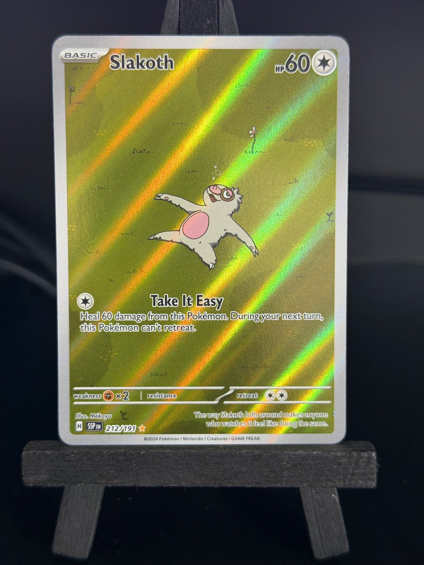 Slakoth 212/191 IR Surging Sparks Pokémon Card - English