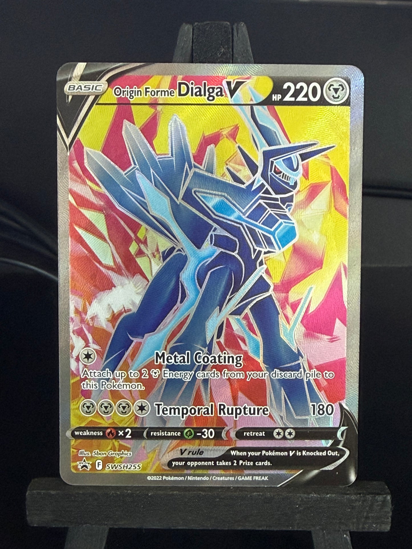 Origin Forme Dialga V SWSH255 Black Star Promo Pokémon Card - English