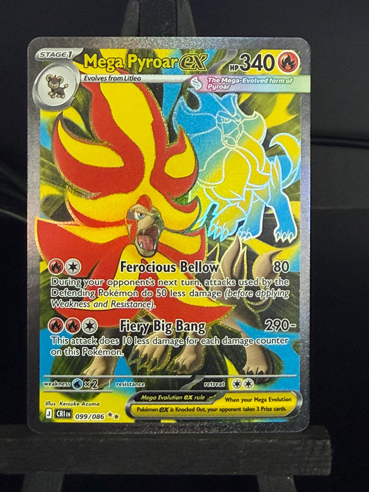 Mega Pyroar 099/066 Full Art Chaos Rising Pokémon Card - English