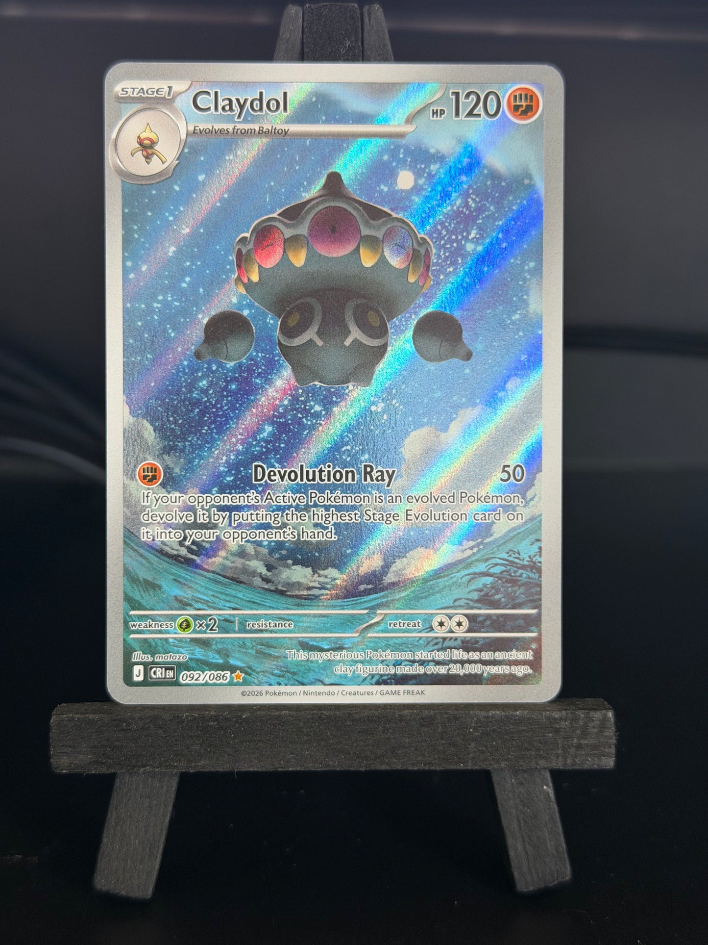 Claydol 092/066 IR Chaos Rising Pokémon Card - English