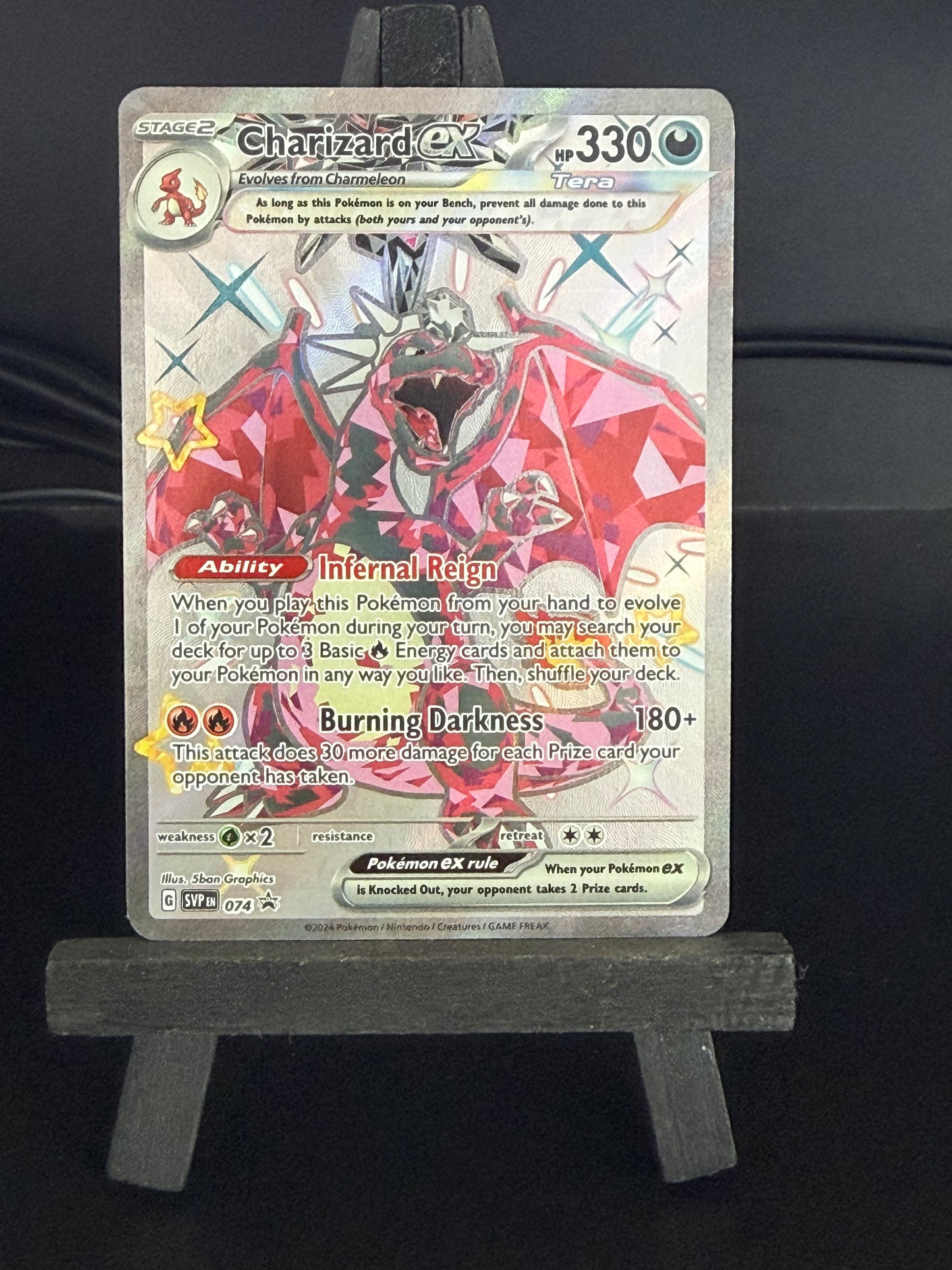 Charizard EX SVP 074 Black Star Promo Paldean Fates Pokémon Card - English