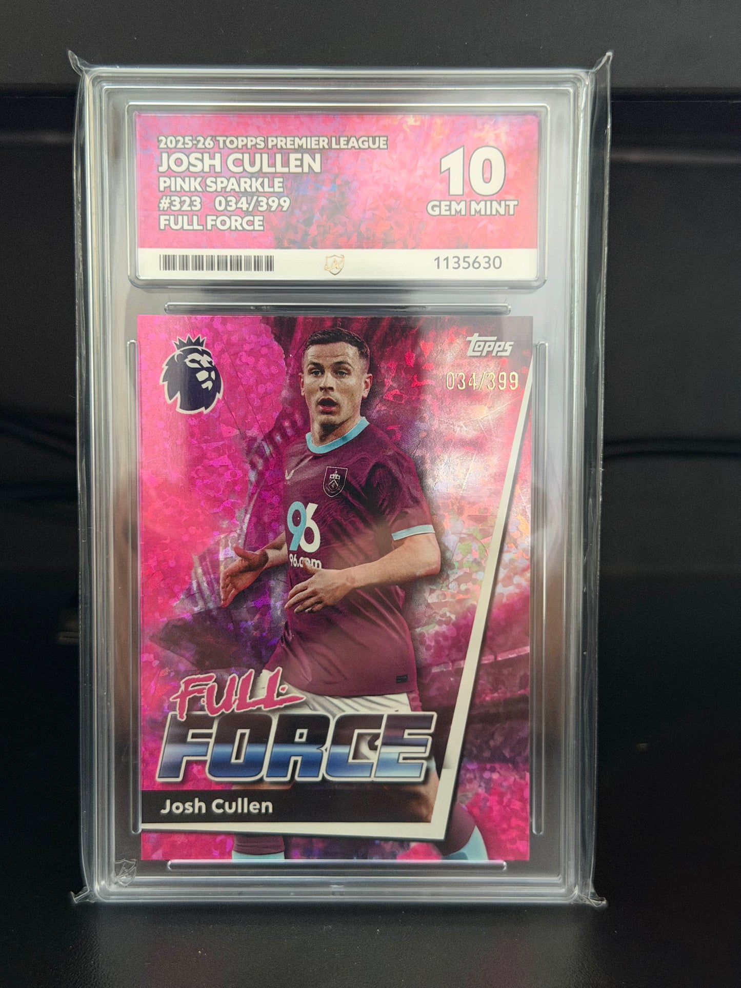 Topps Premier League 2025/26 Josh Cullen #323 034/399 - Gem Mint 10 Ace Grading