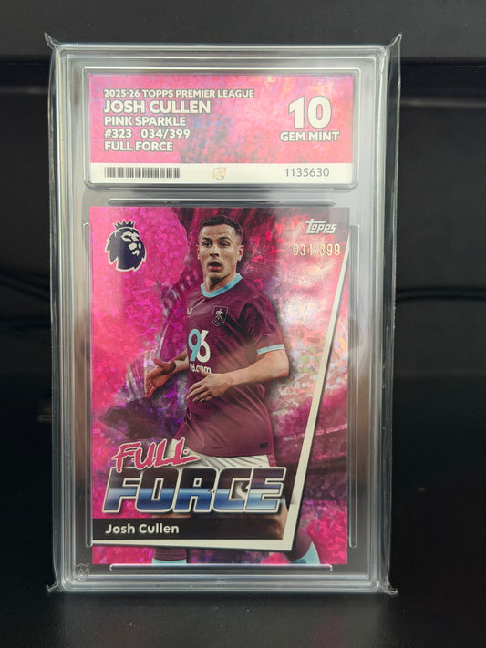 Topps Premier League 2025/26 Josh Cullen #323 034/399 - Gem Mint 10 Ace Grading