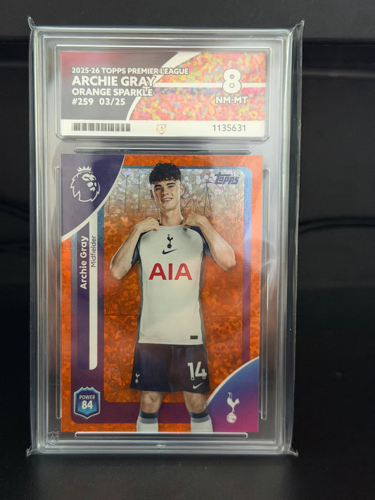 Topps Premier League 2025/26 Archie Gray #259 03/25 - NM-MT 8 Ace Grading