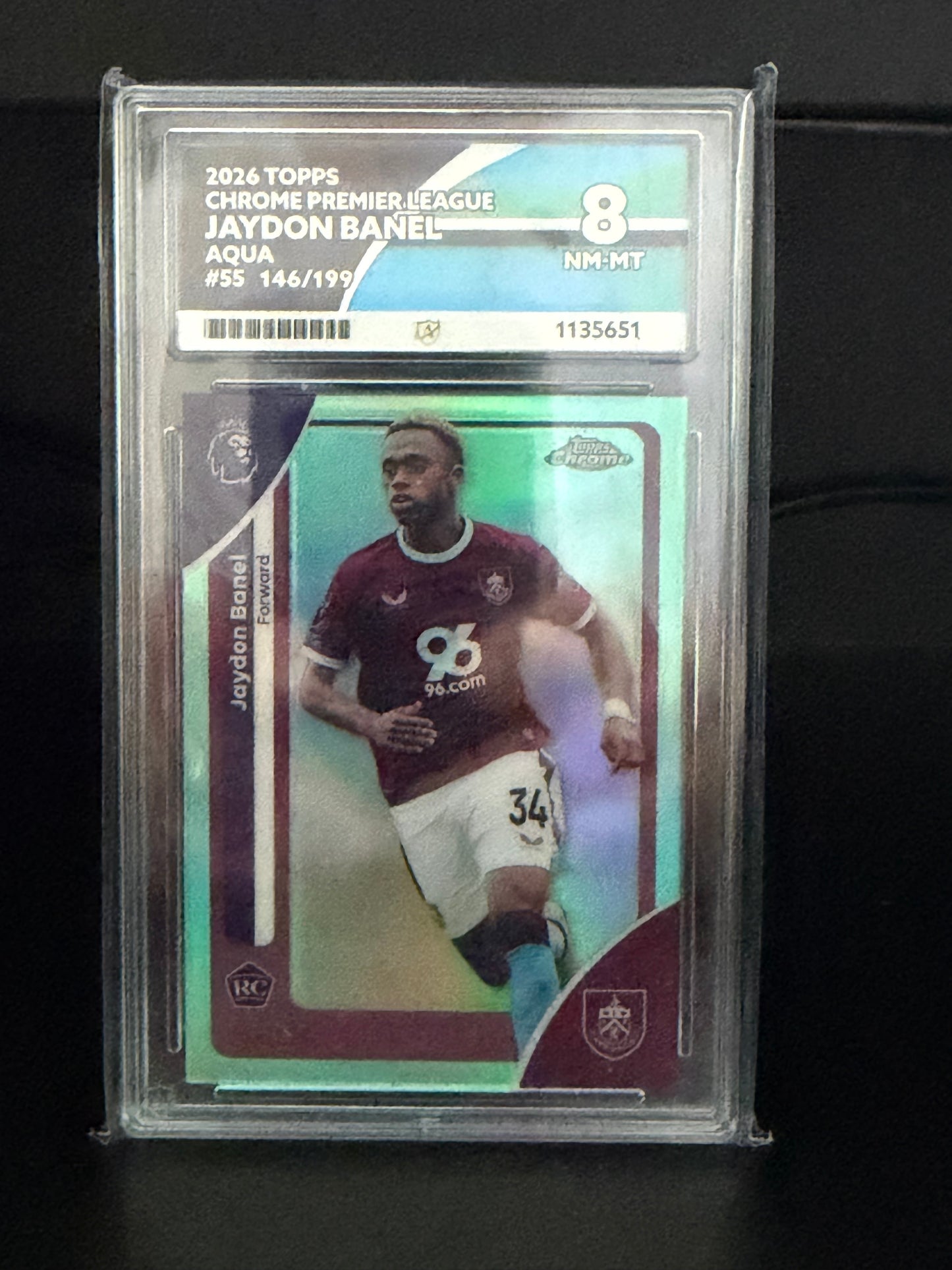 Topps Chrome Premier League 2026 Jaydon Banel #55 146/199 - NM-MT 8 Ace Grading