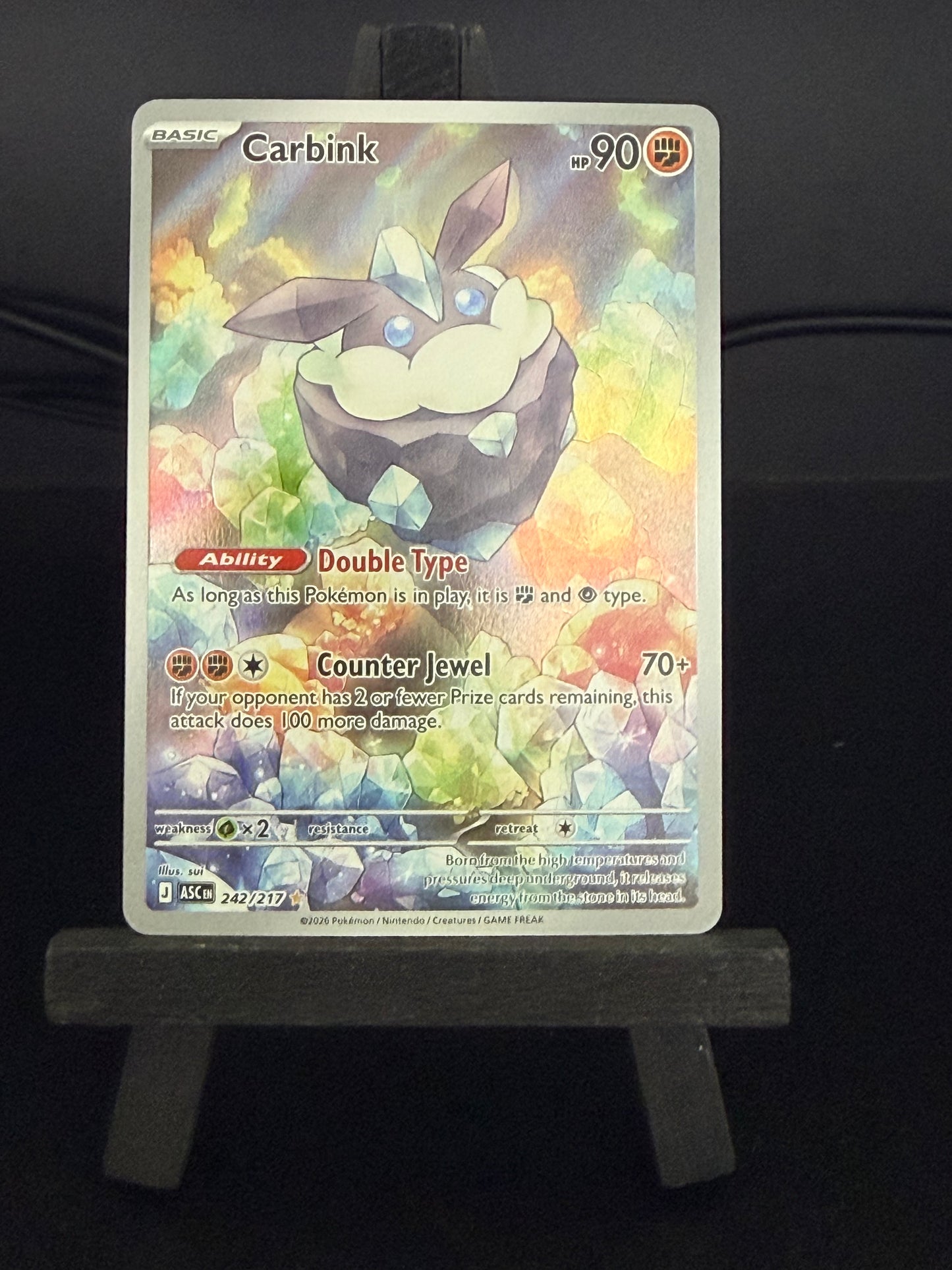 Carbink 242/217 IR Ascended Heroes Pokémon Card - English