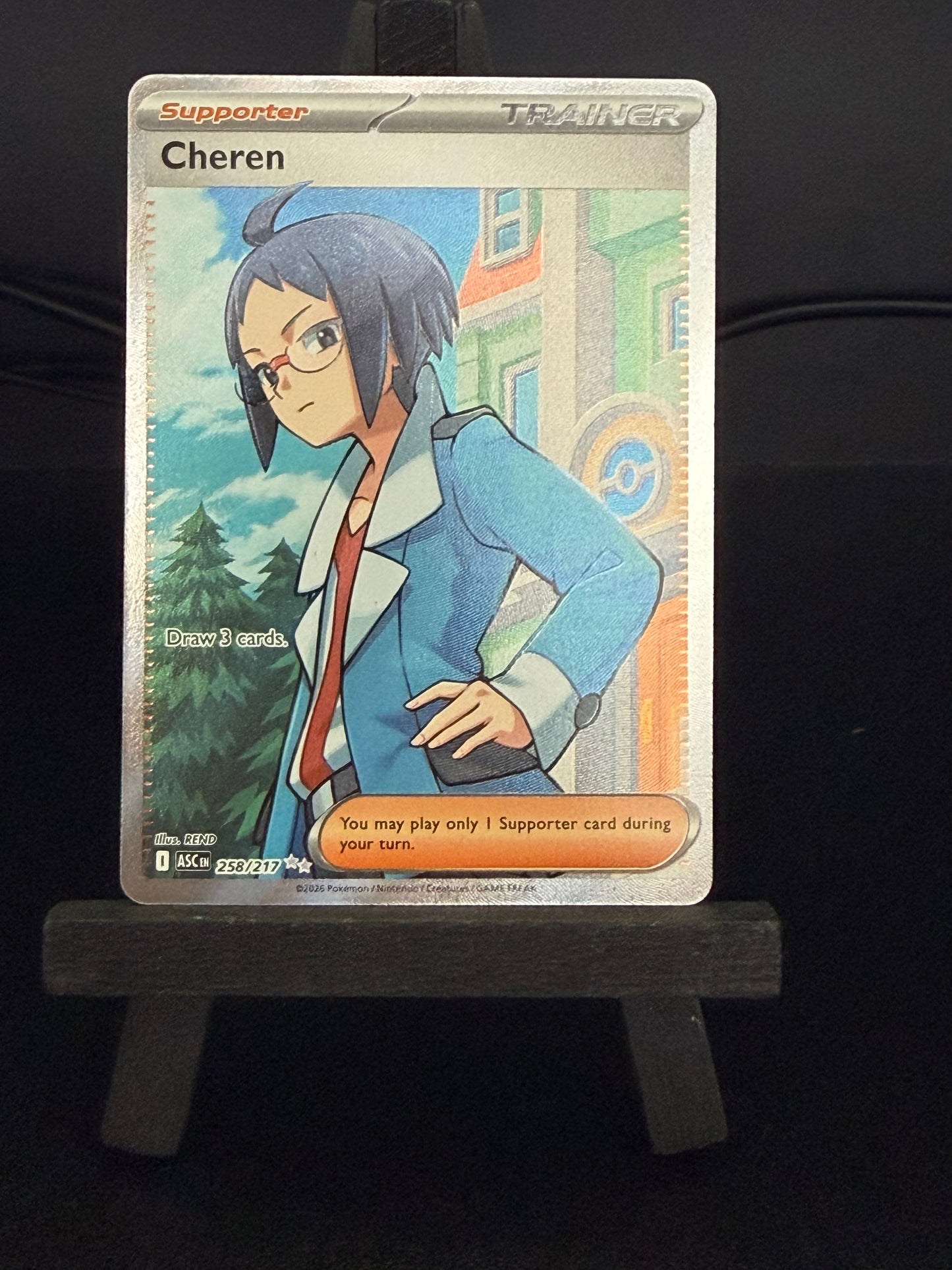Cheren 258/217 Full Art Ascended Heroes Pokémon Card - English