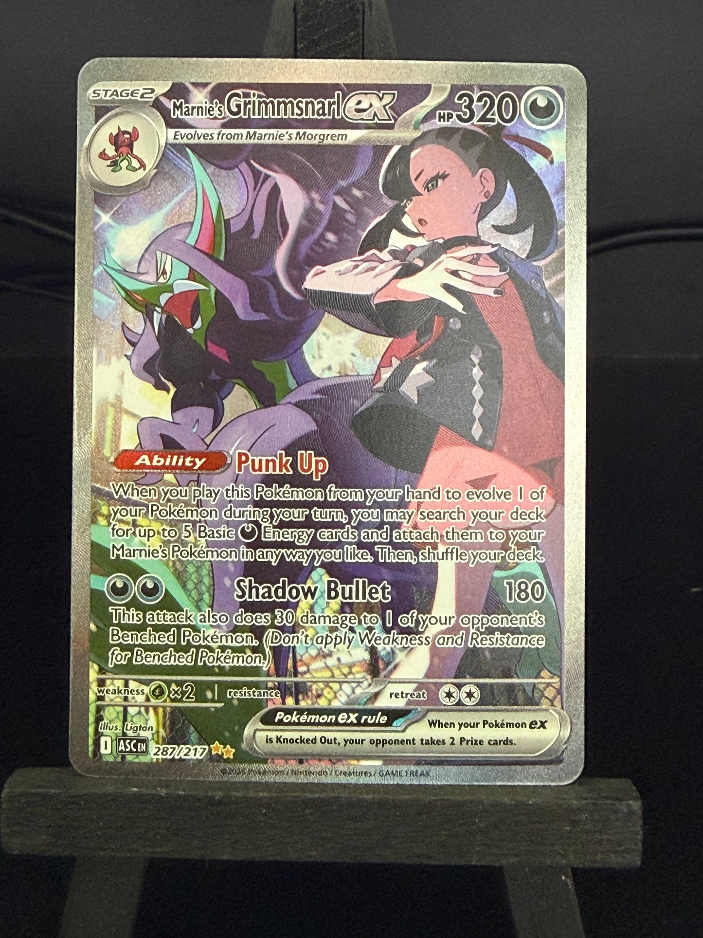 Marnie's Grimmsnarl 287/217 SIR Ascended Heroes Pokémon Card - English