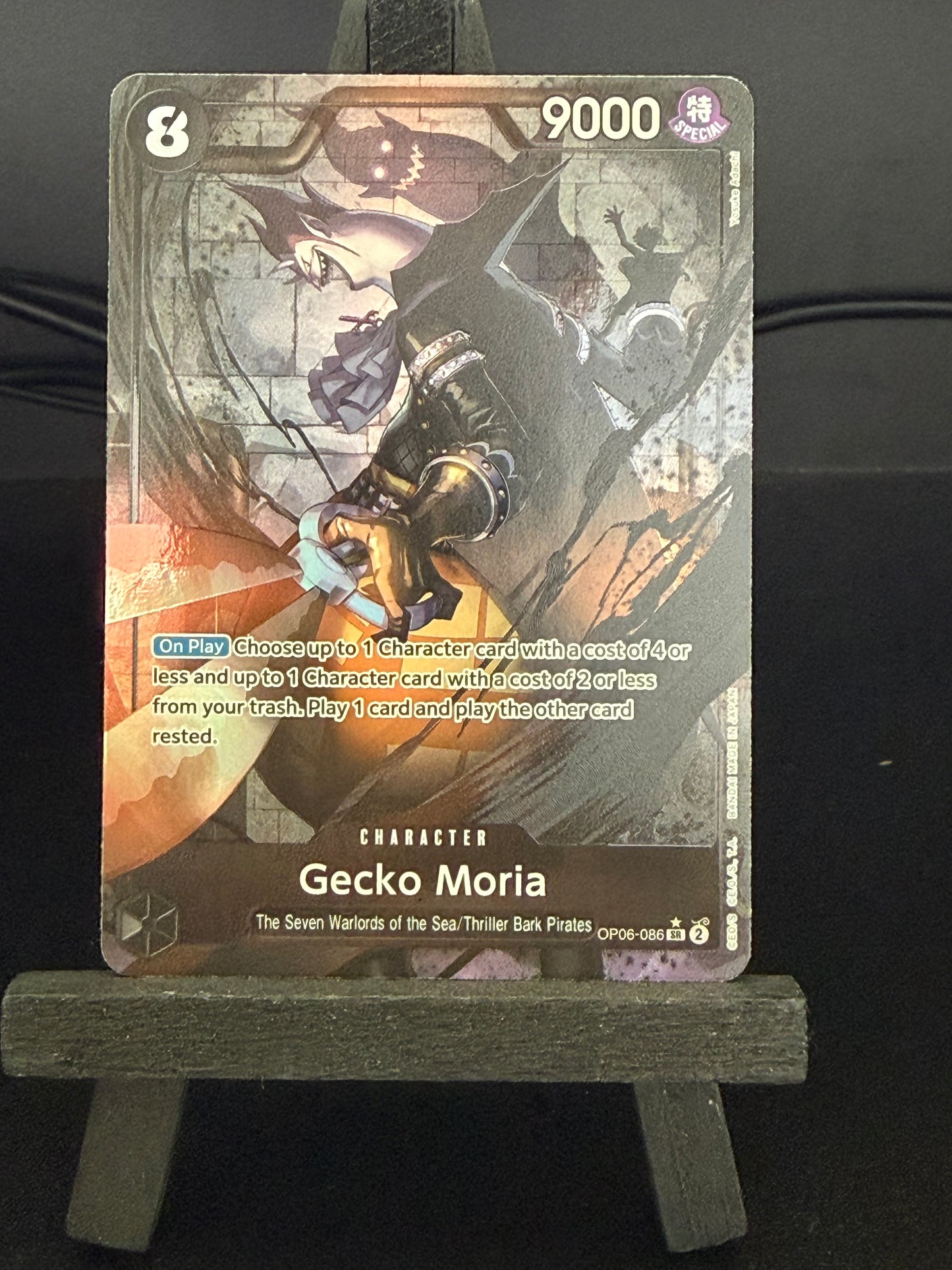 Gecko Moria OP06-086 SR Alt Art Wings of the Captain One Piece Card - English
