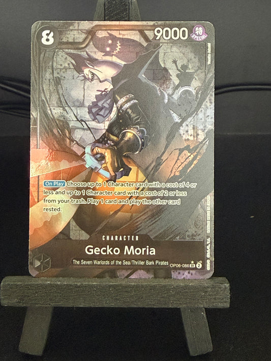 Gecko Moria OP06-086 SR Alt Art Wings of the Captain One Piece Card - English