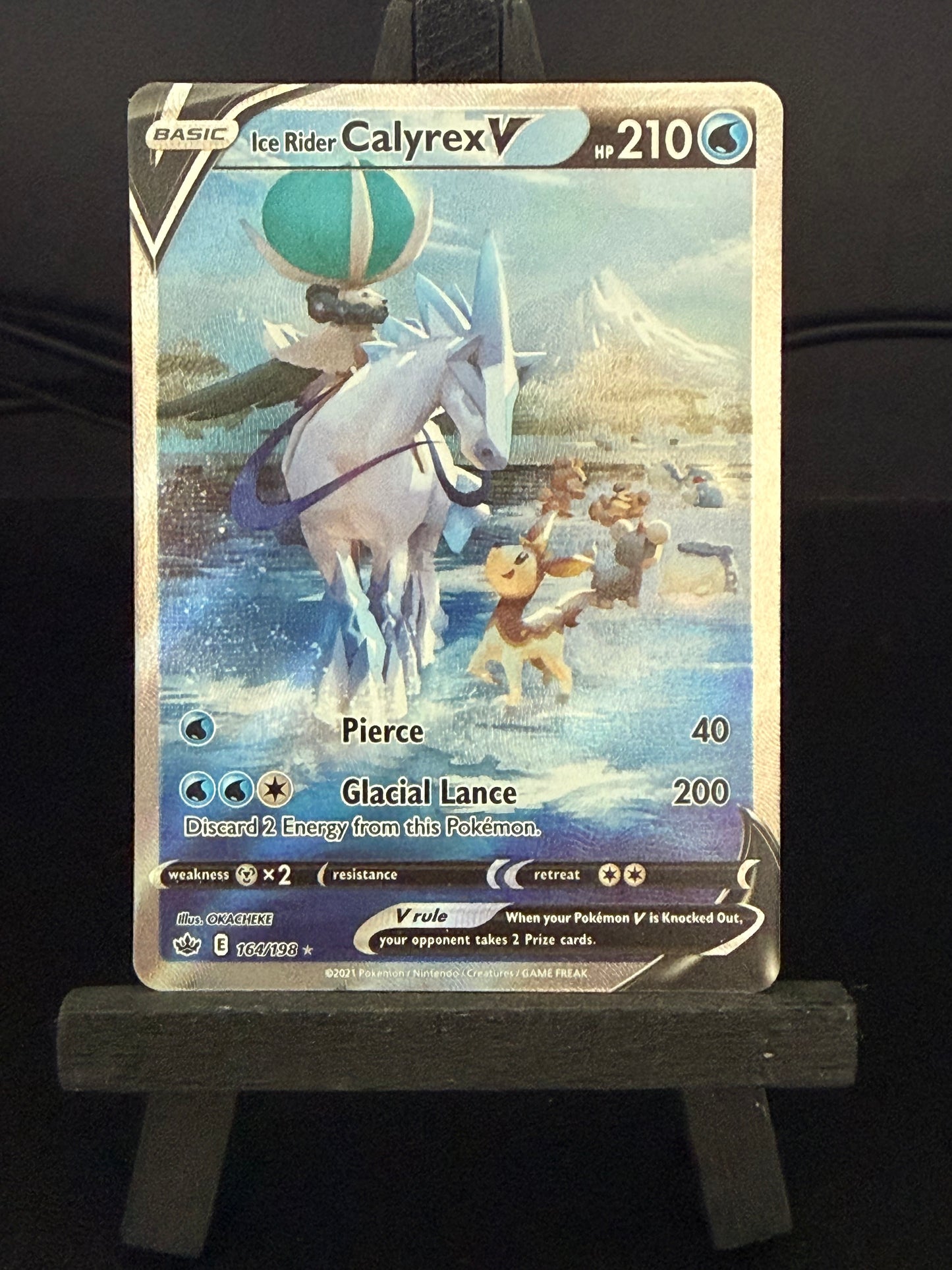 Ice Rider Calyrex 164/198 Alt Art Chilling Reign Pokémon Card - English