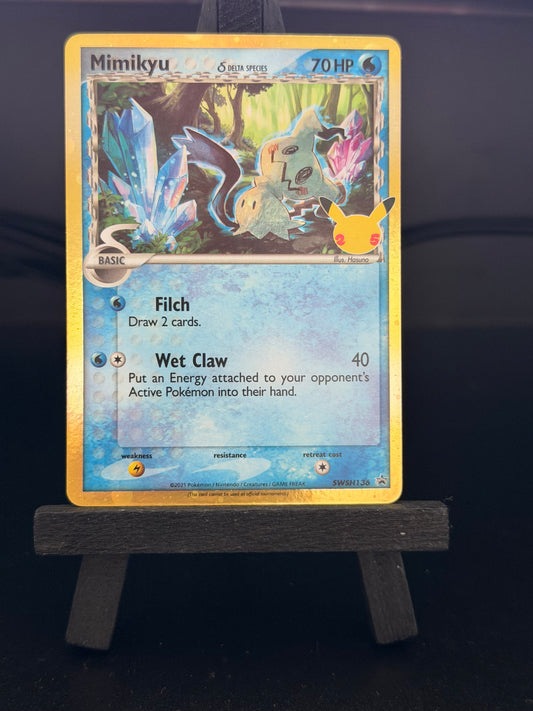 Mimikyu Black Star Promo SWSH136 Celebrations Pokémon Card - English