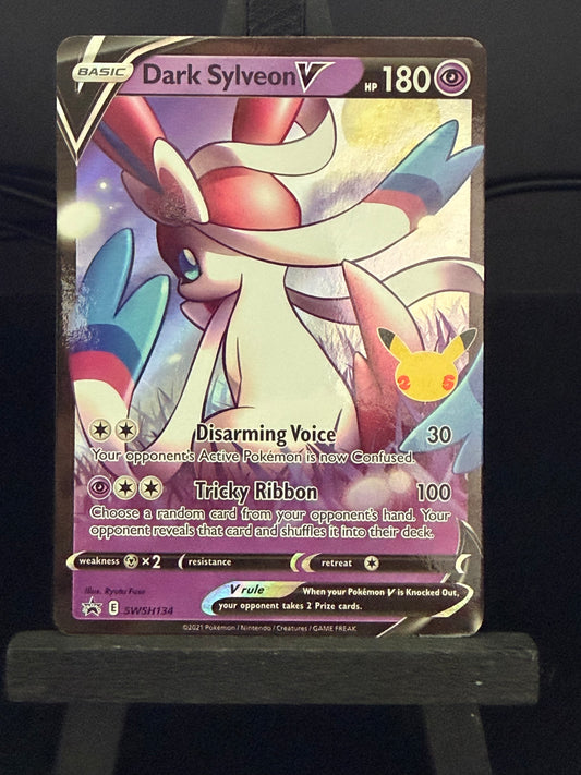 Dark Sylveon Black Star Promo SWSH134 Celebrations Pokémon Card - English