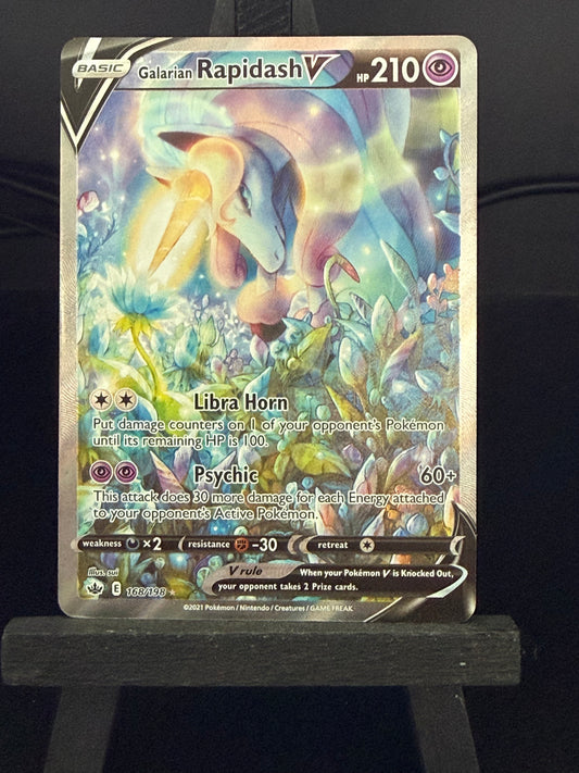 Galarian Rapidash V 168/198 Alt Art Chilling Reign Pokémon Card - English