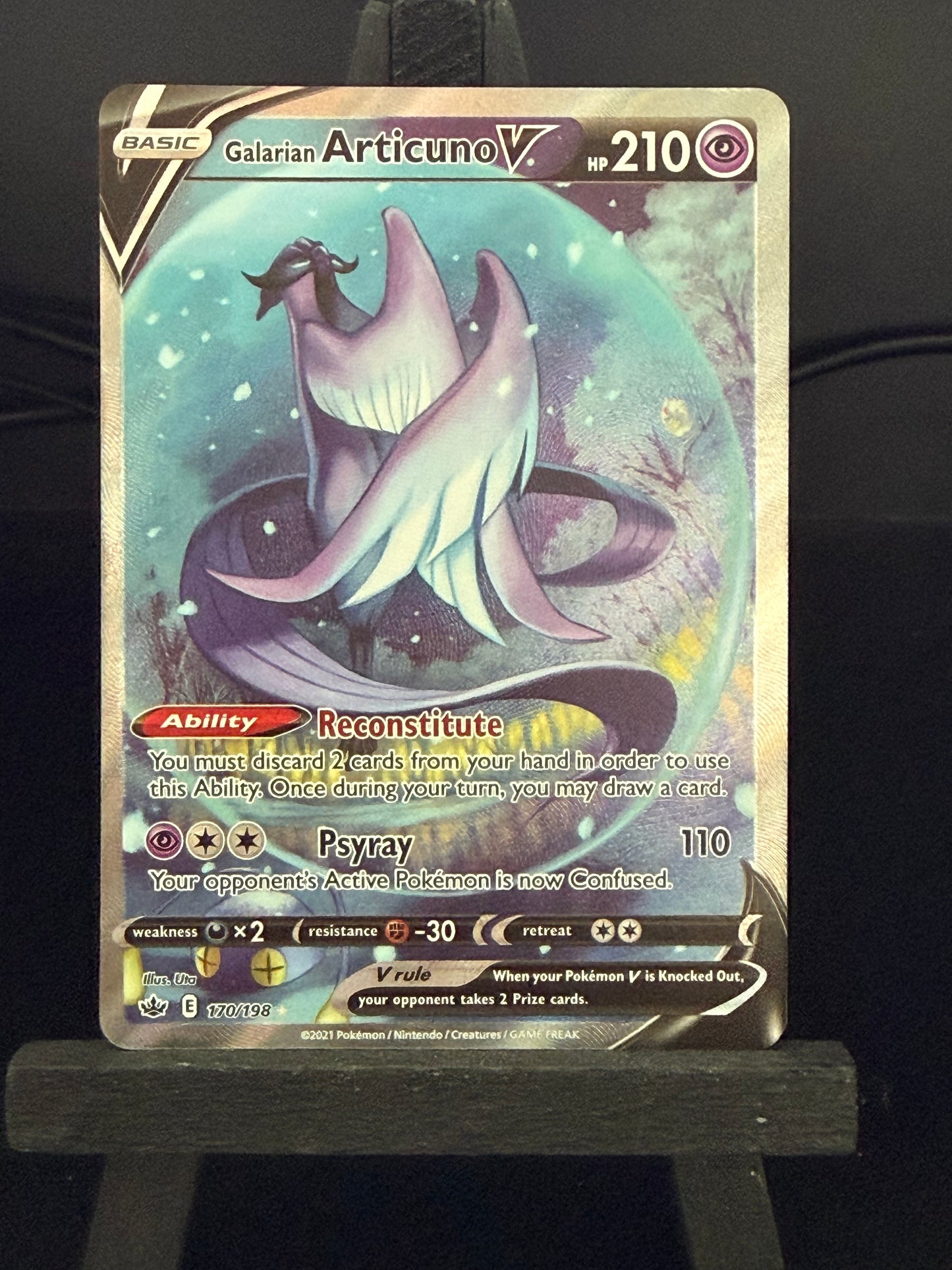 Galarian Articuno V 170/198 Alt Art Chilling Reign Pokémon Card - English