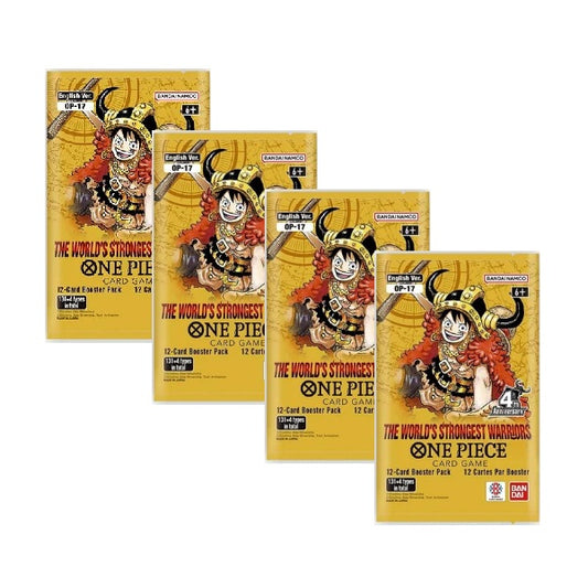 OPENED LIVE ON TWITCH ONLY - One Piece - The Worlds Strongest Warriors (OP-17) Pack Bundle - PRE ORDER