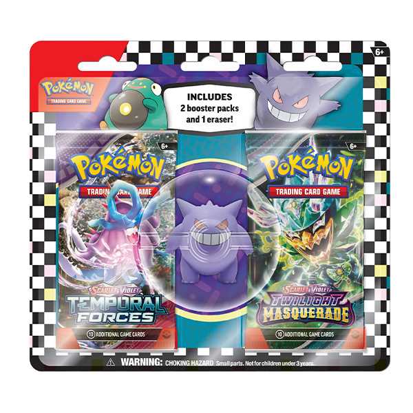 Pokemon TCG: Back to School Eraser Blister Bellibot or Gengar