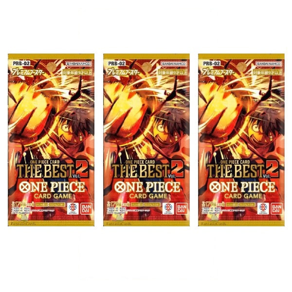 Japanese One Piece PRB-02 The Best vol.2 Booster Pack Bundle