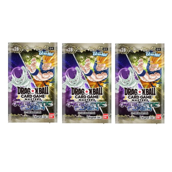 Dragon Ball Super CG Masters: New Series Set 1 Prismatic Clash (B28) Booster Pack Bundle