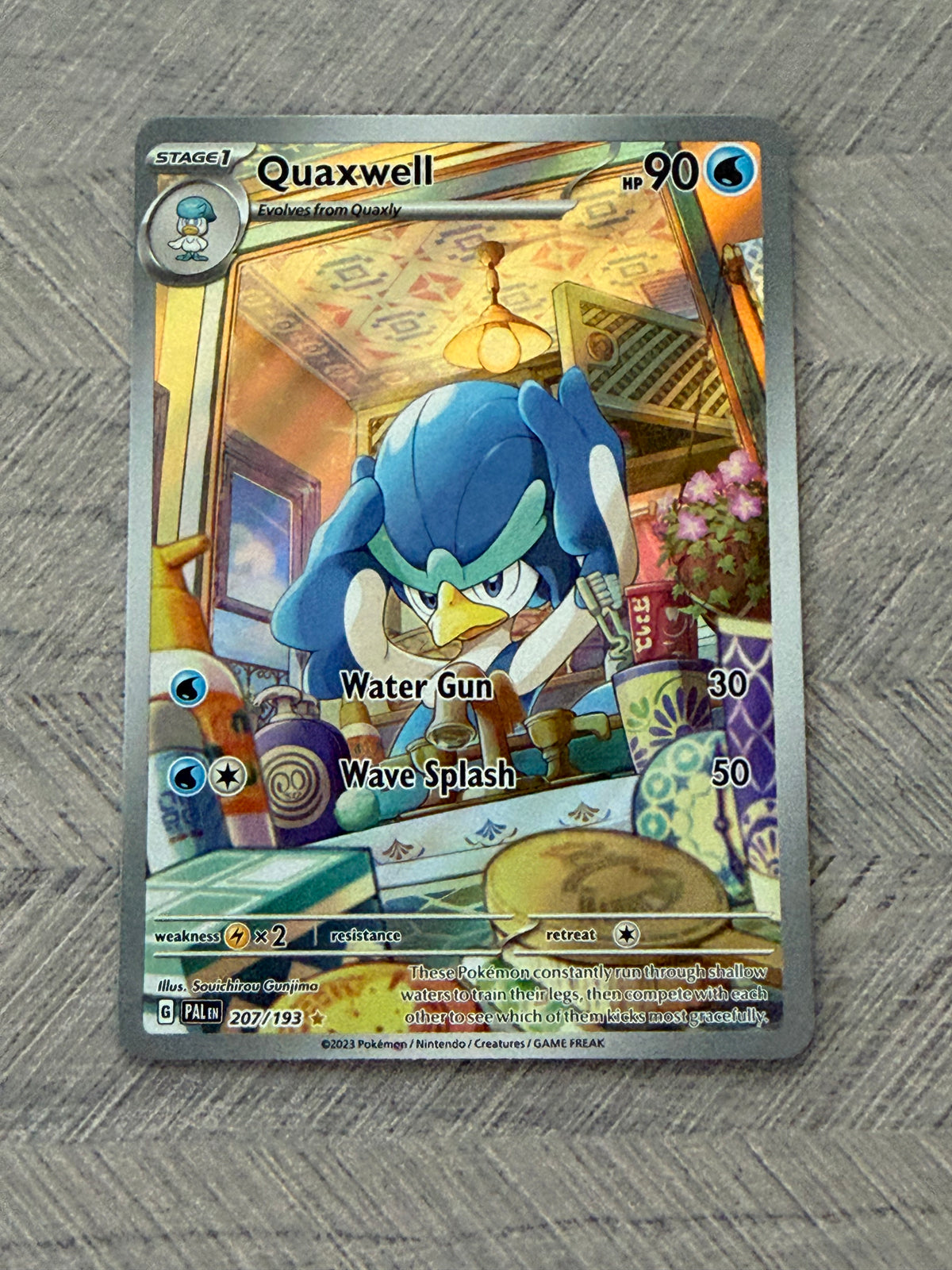 Quaxwell 207/193 IR Paldea Evolved Pokémon Card - English