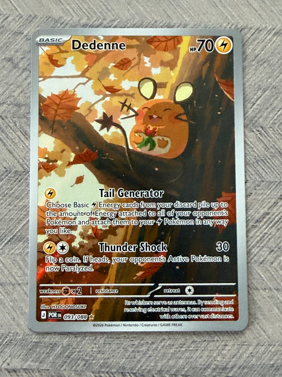 Dedenne 093/088 IR Perfect Order Pokémon Card - English