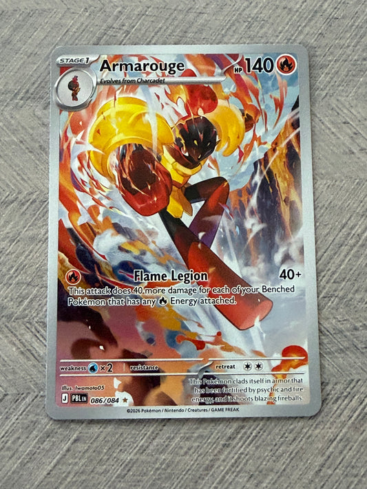 Armarouge 086/084 IR Pitch Black Pokémon Card - English