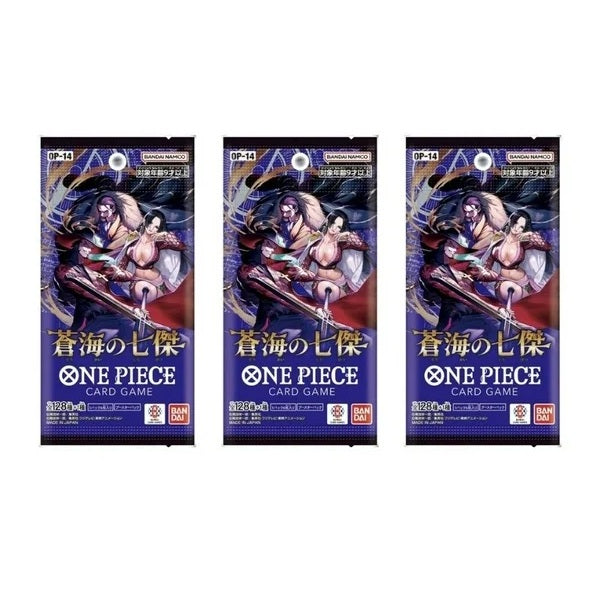 Japanese One Piece OP-14 Seven Heroes of the Blue Sea Booster Pack Bundle
